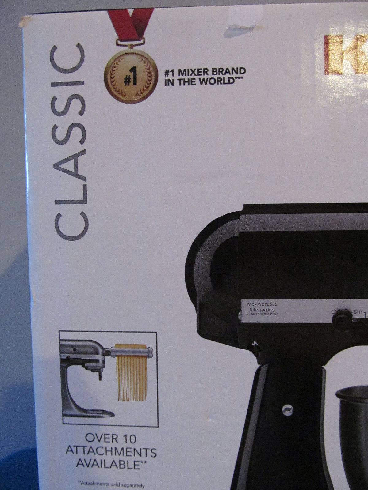 NEW KITCHENAID K45SSOB CLASSIC MIXER COUNTER TOP TILT HEAD ONYX BLACK 4