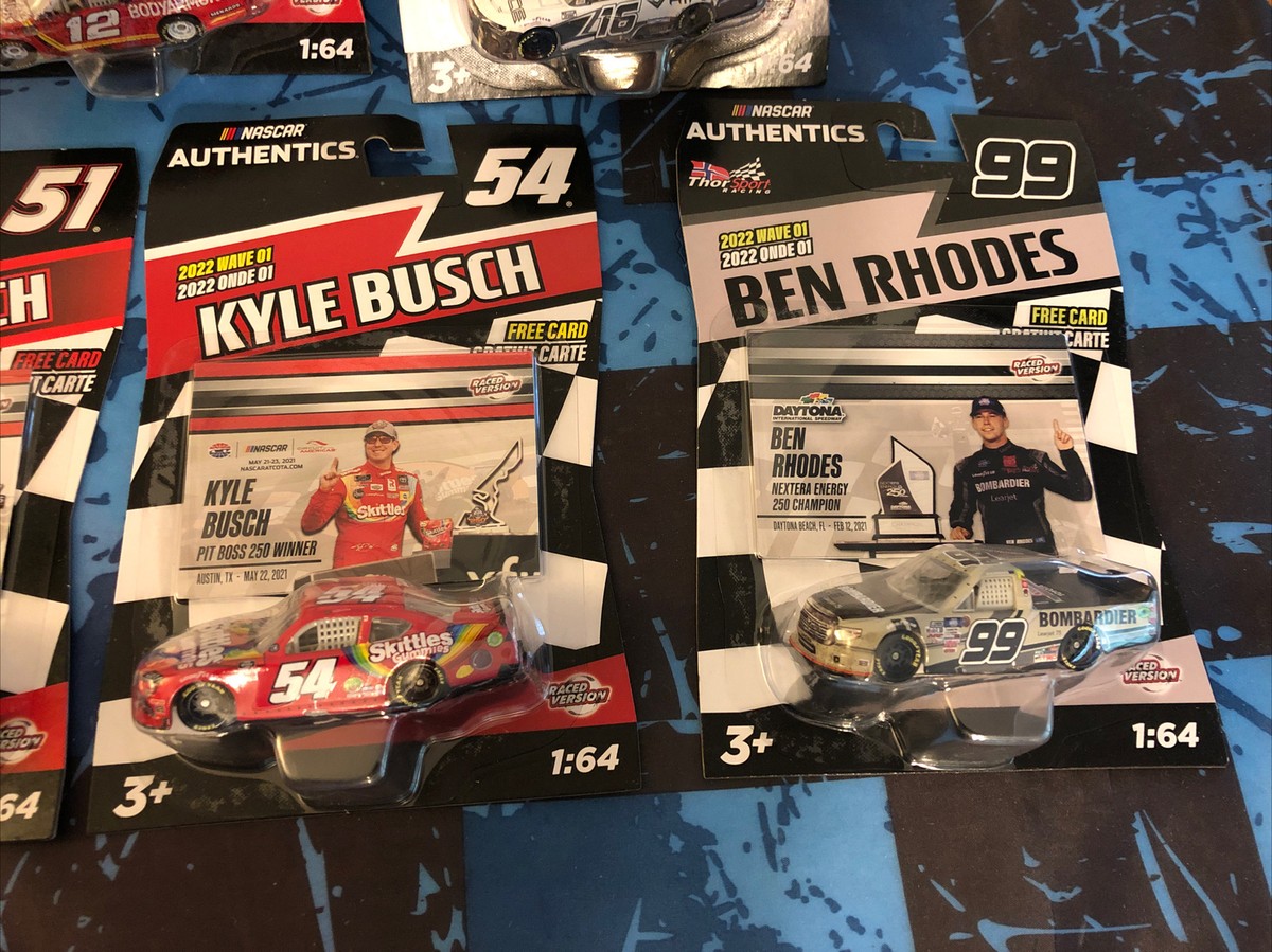 Nascar Authentics 2022 Wave 01 Complete Set Of 9 Raced Version 1