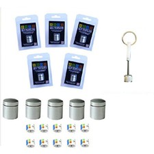 5 x Magnetic Nano Silver 10 Log Strips Roller Cache Geocaching