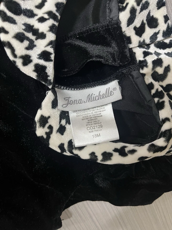 Платье Jona Michelle для девочек размер 18 месяцев рождественский праздник блестящее с бантом - Изображение 3 из 4