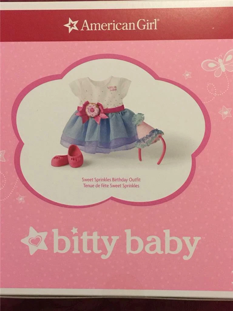New American Girl Bitty Baby Sweet Sprinkles Birthday Party Outfit