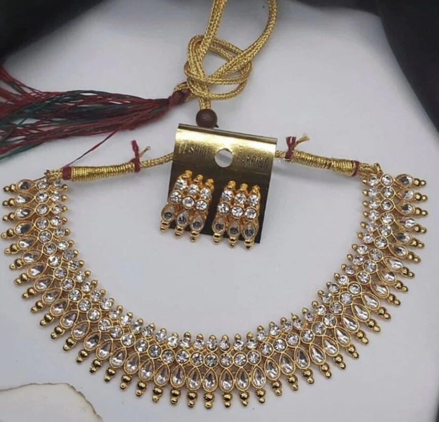 Stone jewellery deals set gold