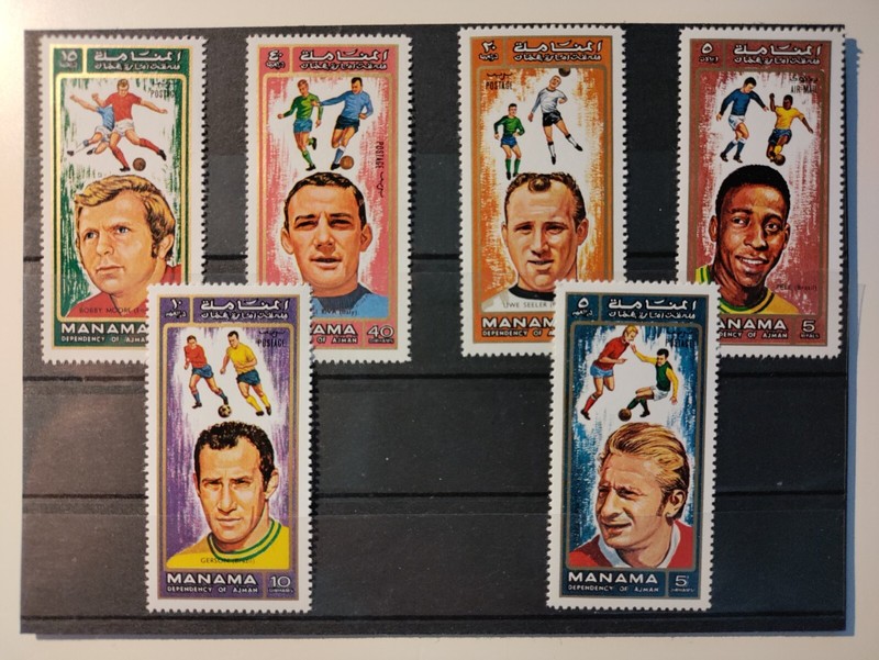 1971 Manama Stamps(Soccer Players),MNH,OG