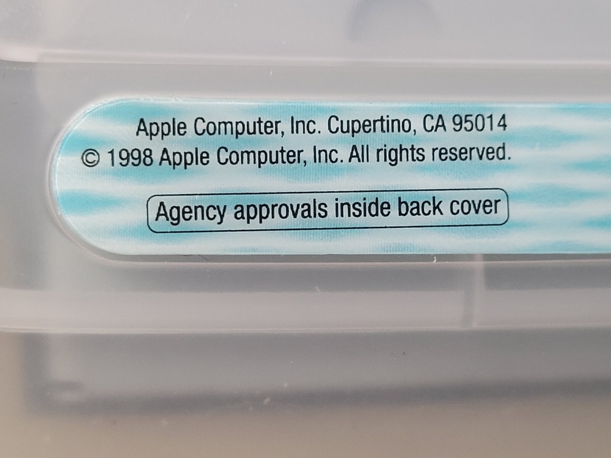 Apple iMac G3 M4984 Bondi Blue Computer AS-IS FOR PARTS OR Apple iMac G3 M4984 Bondi Blue Computer AS-IS FOR PARTS OR