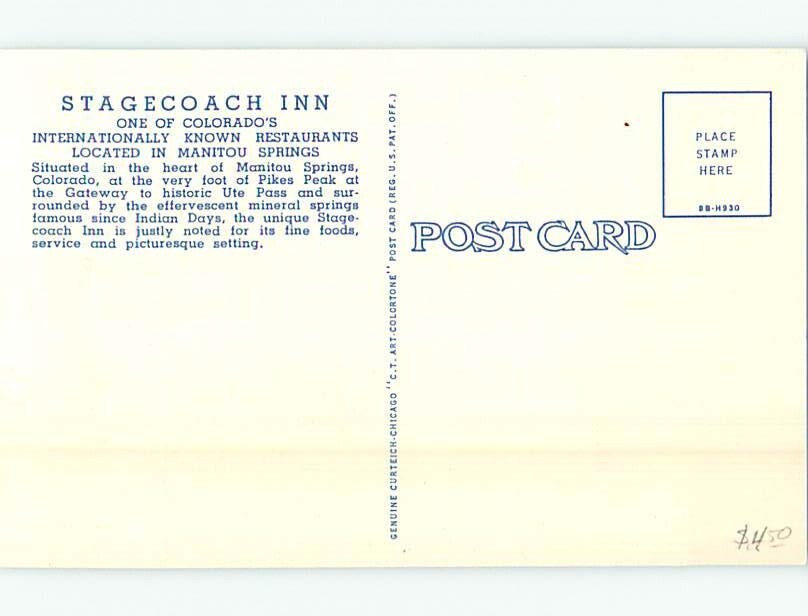 Linen RESTAURANT SCENE Manitou Springs Near Colorado Springs Colorado CO G8524 eBay