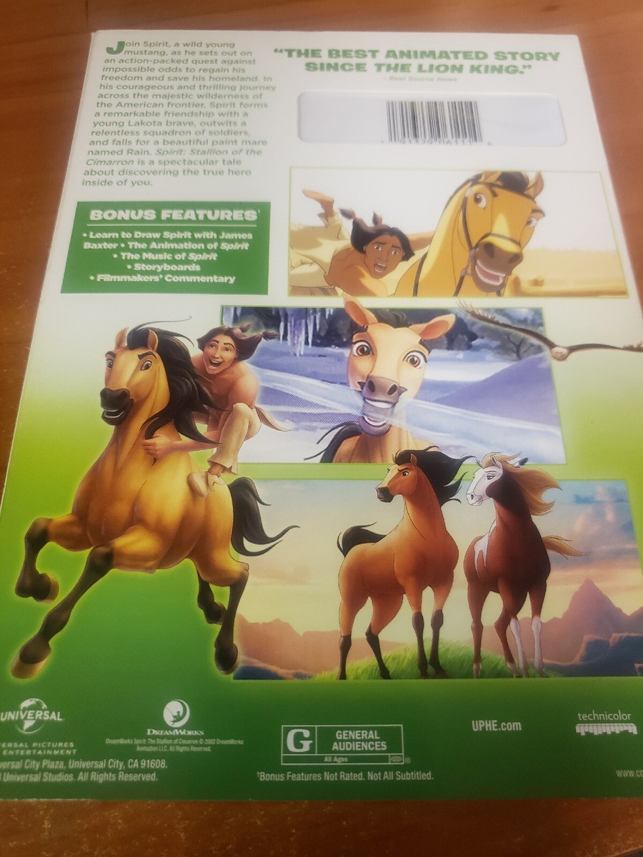 Spirit: Stallion of the Cimarron (DVD, 2002, Widescreen) NEW