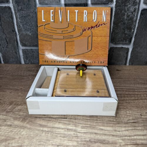 Levitron Wooden Top Toy in Box - Wood - Fascinations 1996 - Physics - Picture 2 of 9