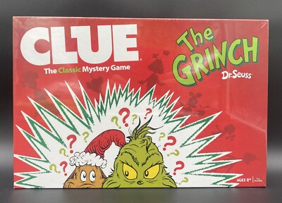 Clue Dr. Seuss How The Grinch Stole Christmas Edition Board Game New/Sealed