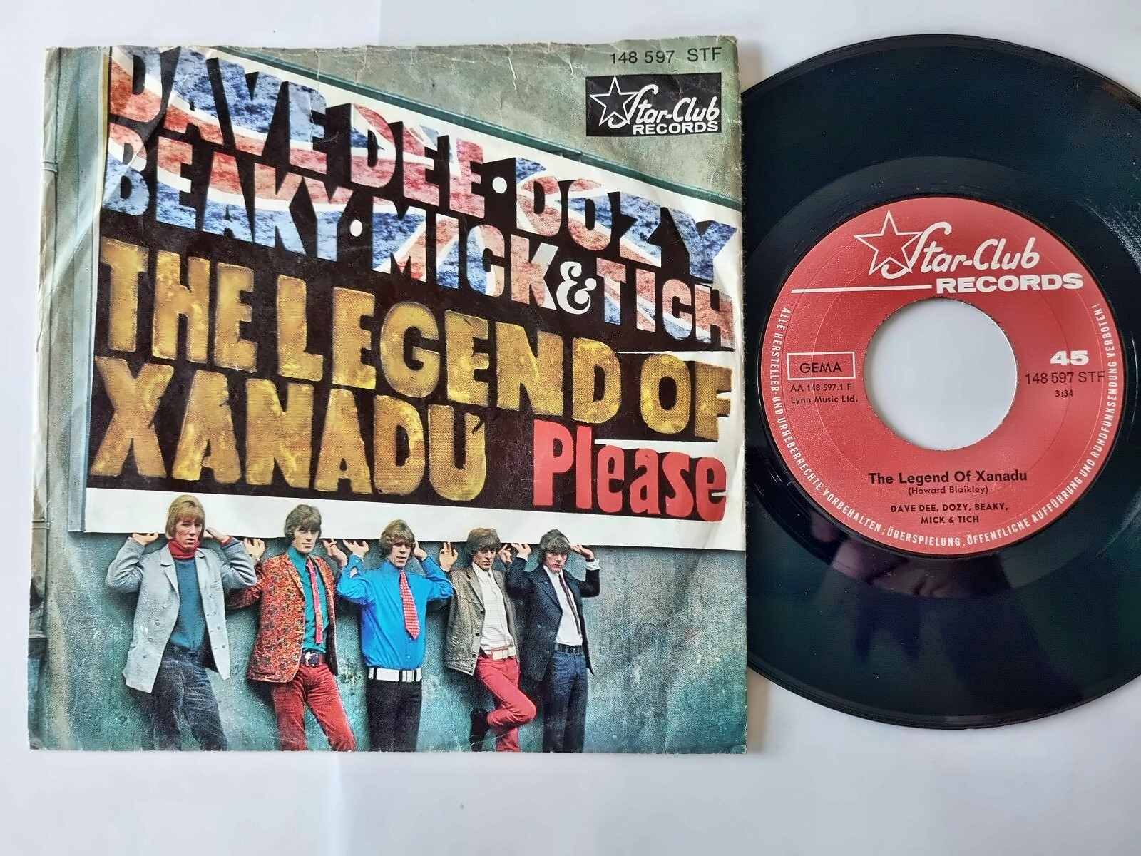 Dave Dee, Dozy, Beaky, Mick & Tich - The legend of Xanadu 7'' Vinyl Germany