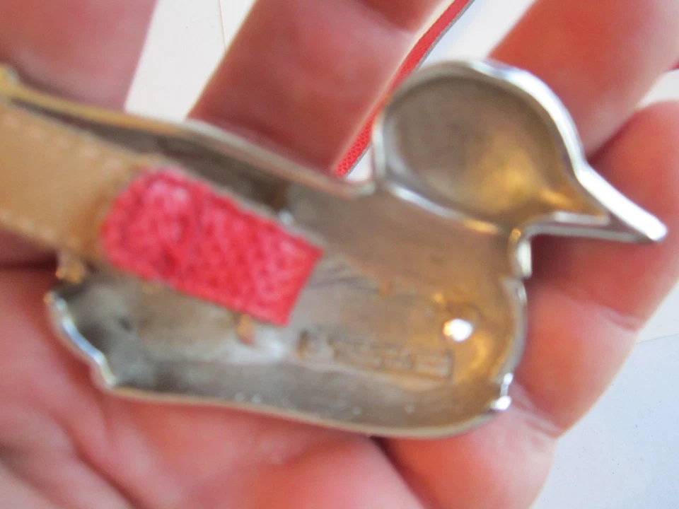 KIELSELSTEIN - FIVELA DE CINTO DE CORDÃO "PATO" BANHADO A PRATA E CINTO DE CORDÃO KIELSELSTEIN  - Imagem 4 de 4