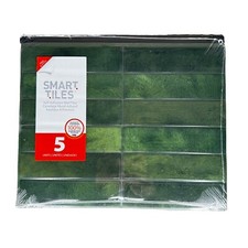 SMART TILES Peel and Stick Backsplash Self Adhesive 5 Sheets Sz 11.43"x9" Sealed