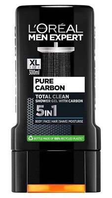 18,78 /L- 6x L'Oreal Men Expert Duschgel 5in1 - Pure Carbon - Total Clean- 300ml