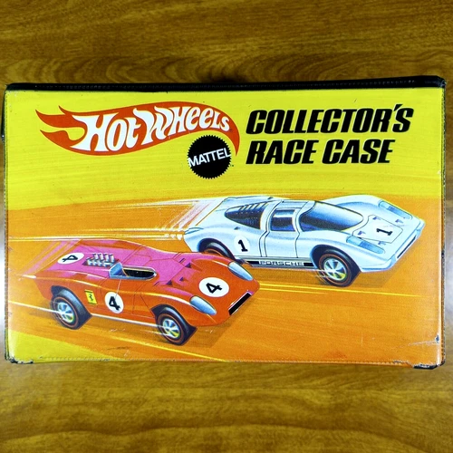 Hot Wheels Vintage Redline 48 Car Collector's Race Case Black USA Storage 1970