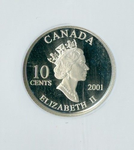 2001 CANADA SILVER 10 CENTS YEAR OF VOLUNTEERS NGC PF69 UCAM MAC SPOTLESS . - Picture 2 of 4