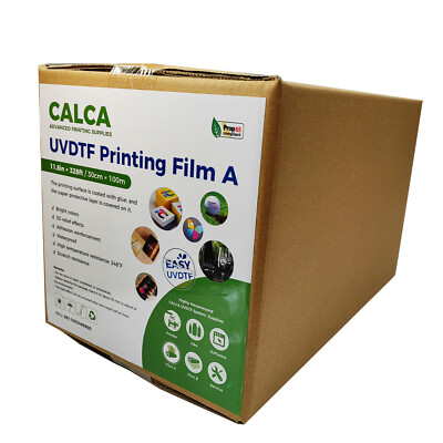 UV DTF Transfer Film Roll Crystal Label Sticker Printing A Film 11.8in x 328ft