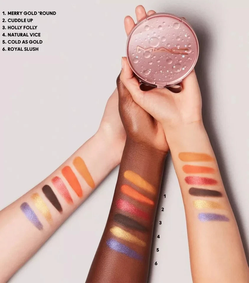 ¡Nuevo! Paleta de sombras de ojos MAC Eye Love Surprises X 6 tonos ~ BOLD BOWS Foto 4 de 4