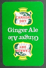1 x Joker playing card single - Drink Canada Dry Ginger Ale AD 405