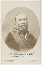 GIUSEPPE GARIBALDI Autographed Photograph Italian General Politician - preprint