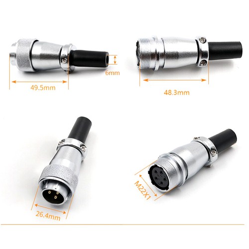 WS20 2core-15pin TQ plug +ZQ Docking nut seat aviation plug industrial connector - Picture 6 of 28