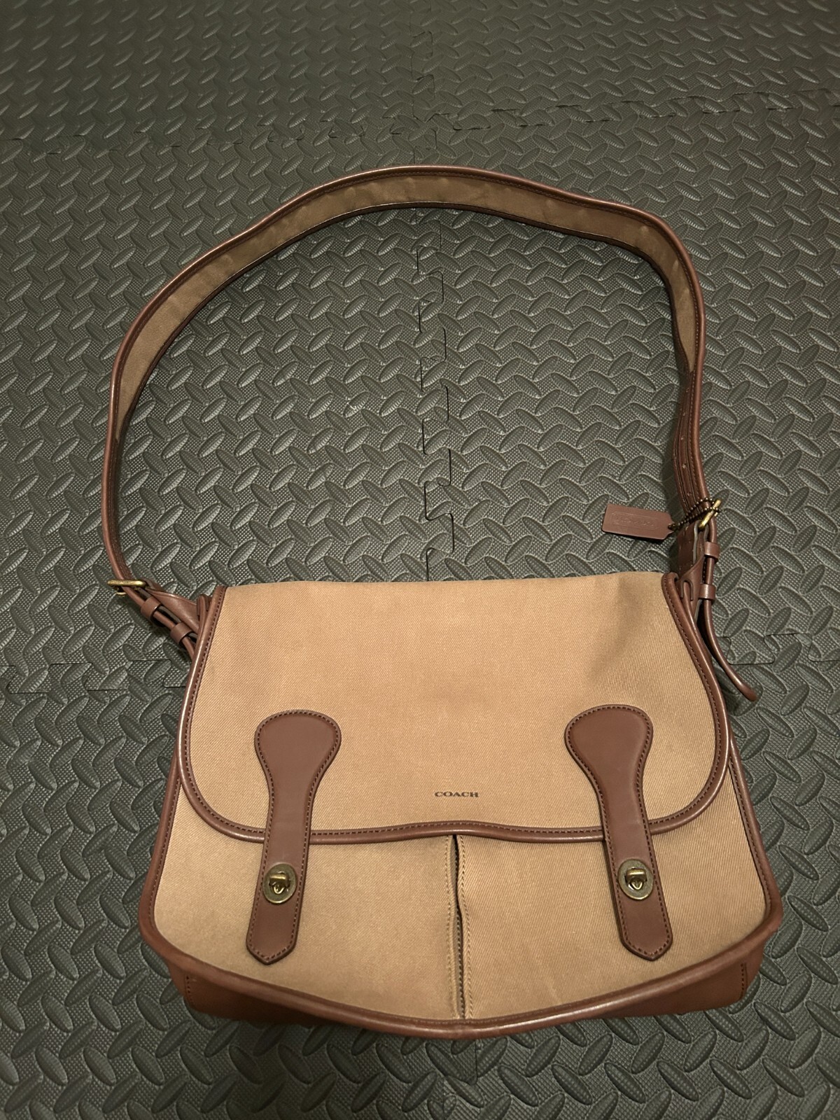 Waterproof Oil Wax Canvas & Leather Briefcase for Men