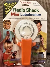 Vintage USA Made Orange DYMO Radio Shack 3/8" Mini Embossing Labelmaker 68-1020