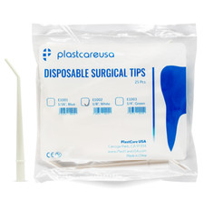 75 3 Bags Surgical Aspirator Tips White Medium 1/8" Dental Suction Saliva