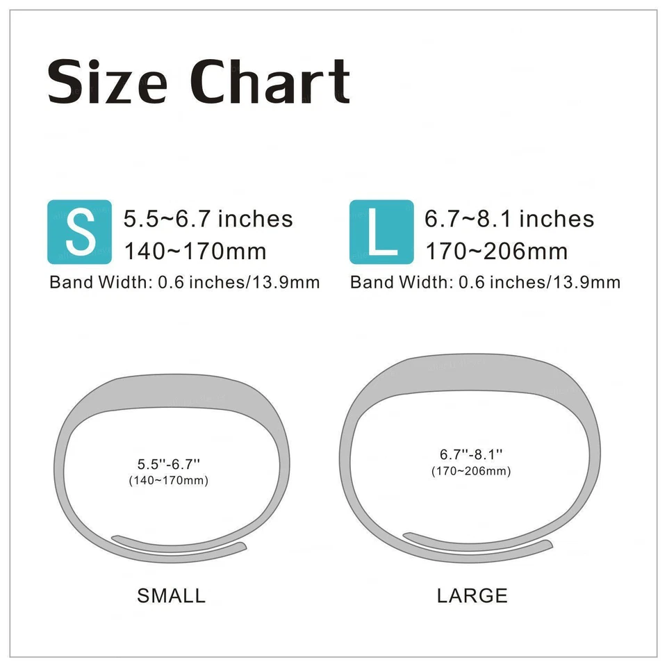 Pulsera correa de silicona de repuesto para Fitbit Alta / Alta HR Foto 2 de 4