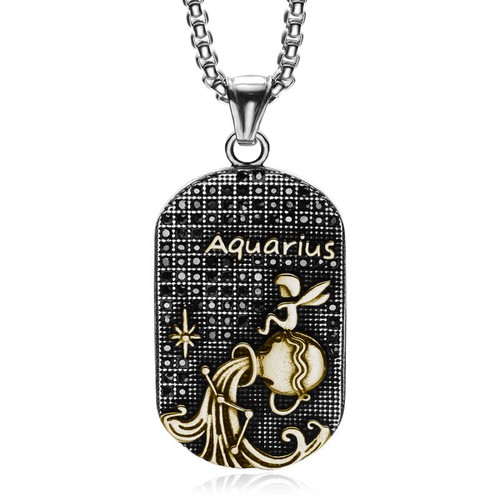 Sternbild Horoskop 12 Sternzeichen Anhänger Halskette 14K Gold Silber Schmuck - Bild 13 von 36