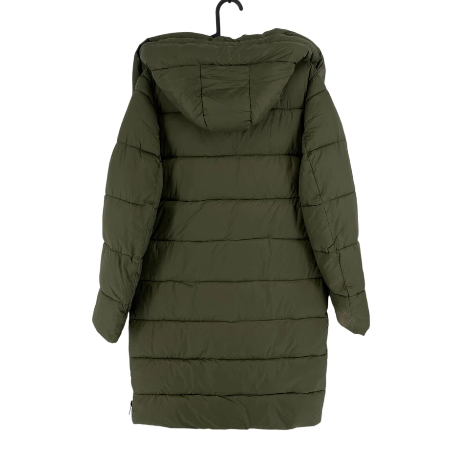 White Goose Women Dark Green Hooded Padding Jacket Coat Size M - Image 3 of 4