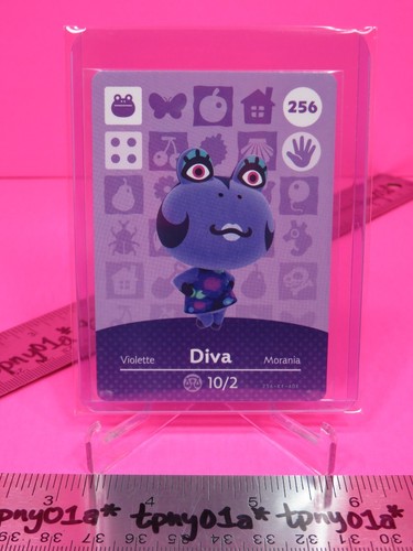 DIVA 256 AUTHENTIC US PACK FRESH Animal Crossing Series 3 Amiibo Card diva-256-authentic-us-pack-fresh-animal-crossing-series-3-amiibo-card