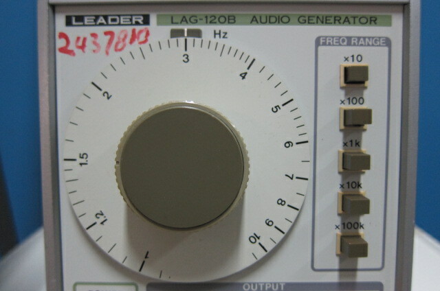 LEADER LAG-120B オーディオジェネレーター Leader LAG-120B Audio Generator, 10Hz-1MHz, 0.05% Low