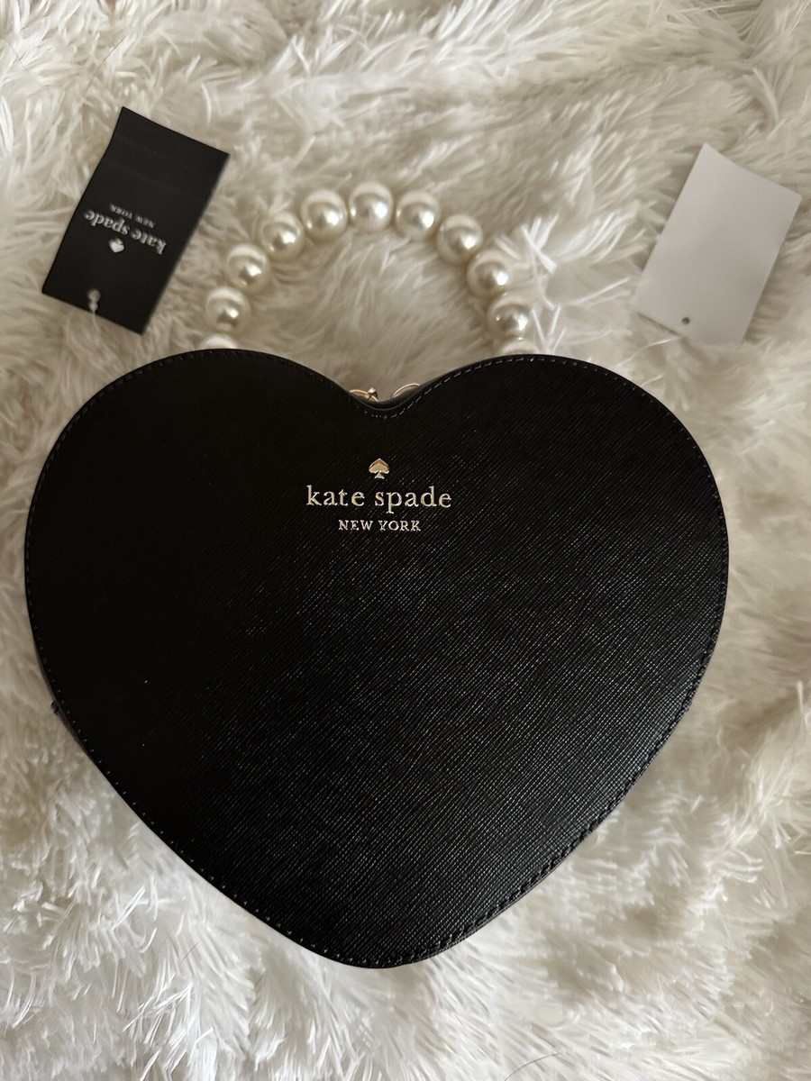 Kate Spade New York Pearl Heart Crossbody Love Shack Black
