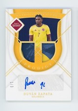 2022 Duvan Zapata Panini National Treasures Gold Autographed Jersey Patch 1/3