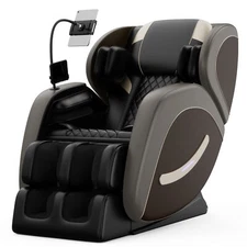 Zero Gravity Massage Chair Recliner with Full Body Air Pressure & Heating Gray