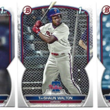 2023 Bowman Draft Philadelphia Phillies TayShaun Walton 1st Bowman card