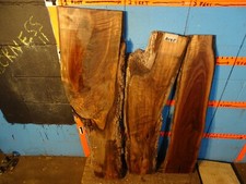 A1135 3, black walnut Live Edge Slabs shelf table bench KILN DRIED AND PLANED