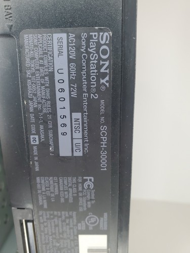 Sony PlayStation 2 PS2 Fat Console Only- As Is For Parts or Repair - Picture 3 of 5