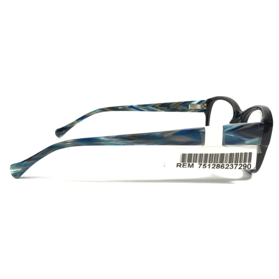 Monturas de gafas Lucky Brand PCH NEGRAS azul cuadrado borde completo 52-18-140 Foto 3 de 4