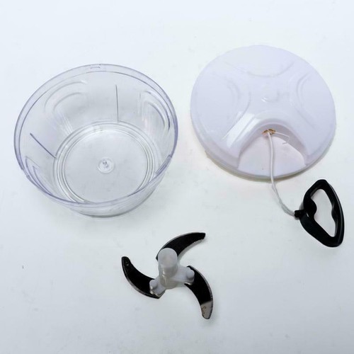 Food Processor 400ml Easy Manual Mini Chopper Pull Handle Vegetable Meat Chopper - Picture 5 of 7