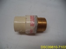 Qty  98: CPVC 4120 PVC to Brass, 3/4", Coupling Fittings