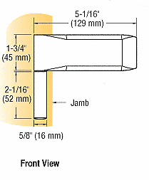 CRL PTH350BR Brass Barcelona Free Swinging Interior Door Hinge - Picture 5 of 5
