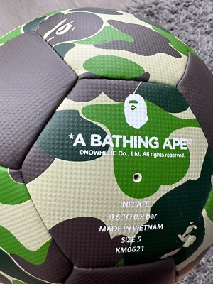 BAPE ABC Camo Soccer Ball | Green | 100% Authentic