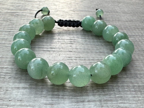 Grade A++ Edelstein Perlen verstellbar Armband 10 mm, echte Kristalle Armbänder - Bild 41 von 124