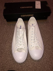 white all star mono ox trainers