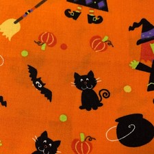 100 Cotton Fabric - Halloween Theme