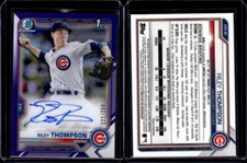 2021 Bowman Chrome Prospect Auto Purple Refractors #CPART Riley Thompson 122/250