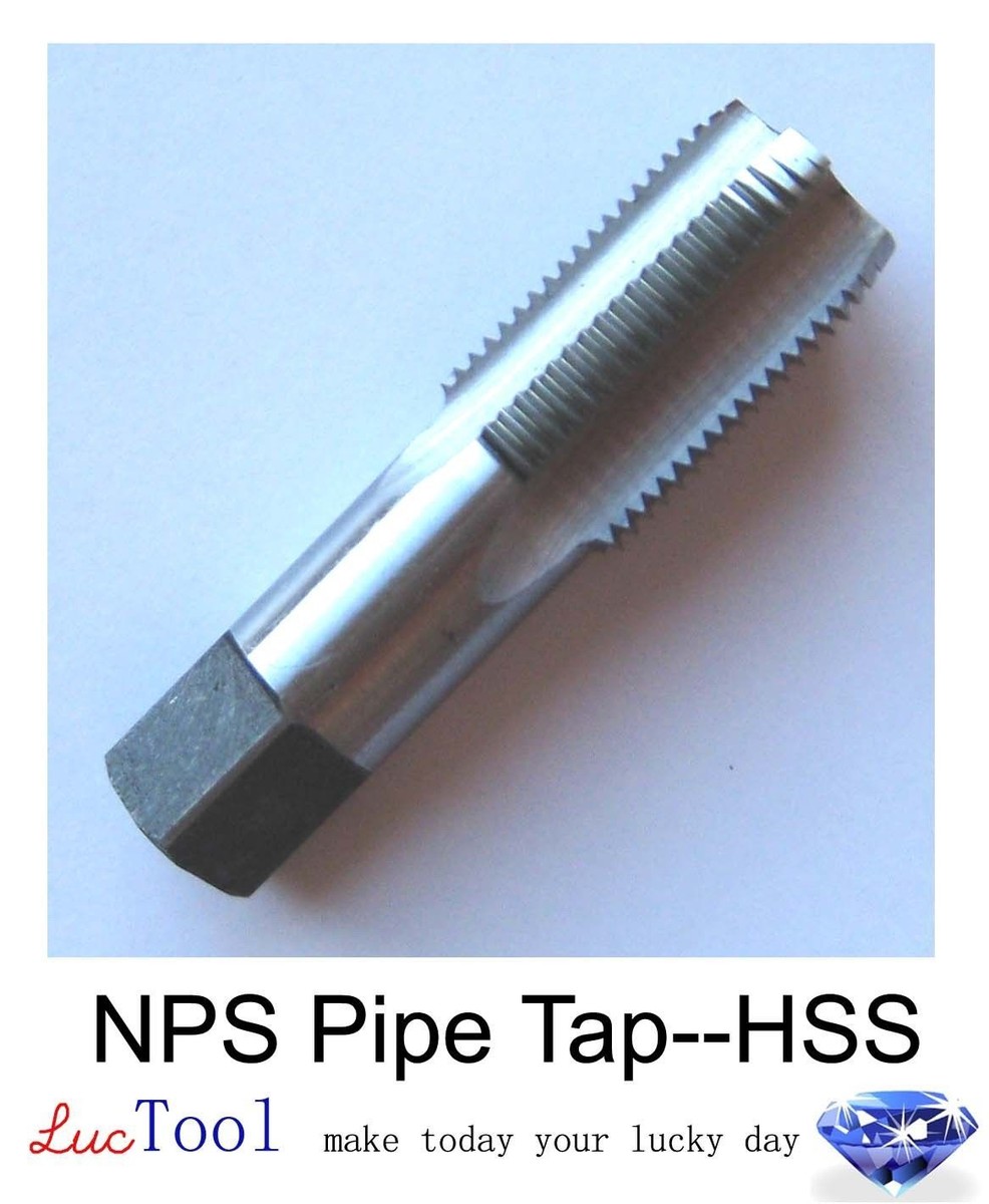 3/4-14 NPS Pipe Tap HSS Straight Pipe Thread Bright Inner