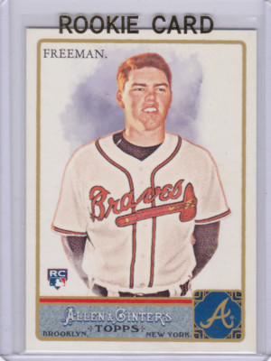 FREDDIE FREEMAN ROOKIE CARD Atlanta Braves RC Topps Allen &