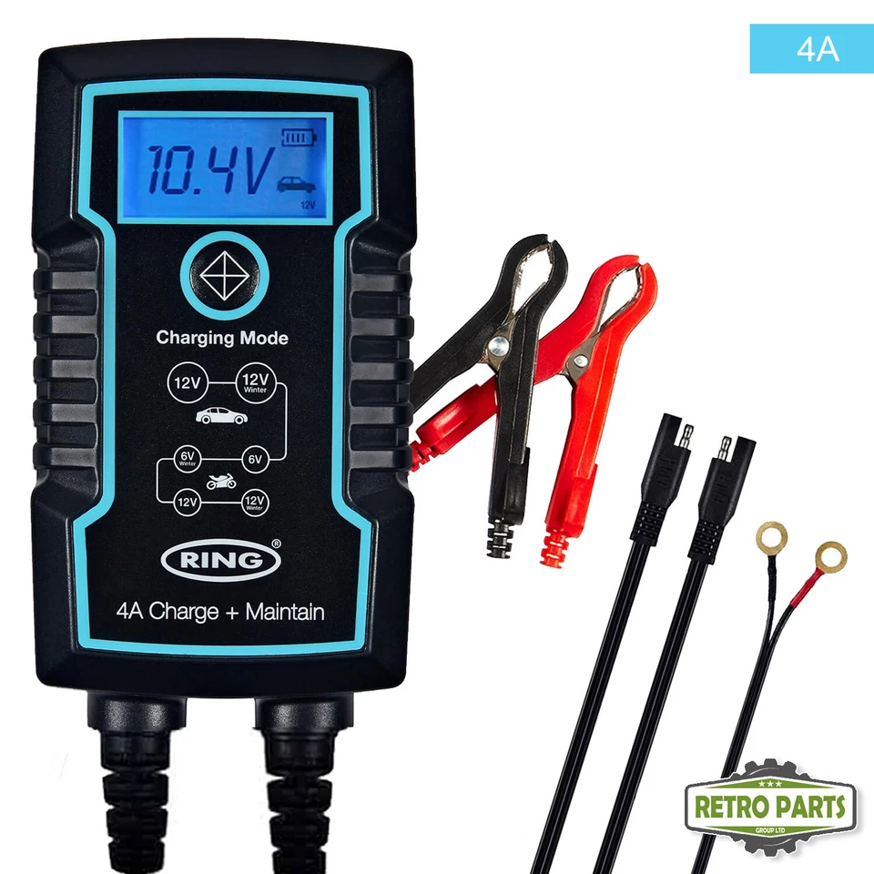 4A smart battery charger for GMC maintenance device with quick connection plug - Image 2 of 4
