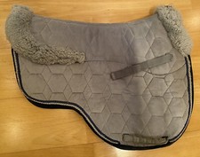 Schabracke Mattes Grau Samt VS L Lammfell